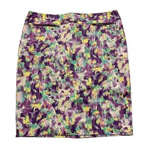 Calvin Klein Purple Multi Coloured Skirt